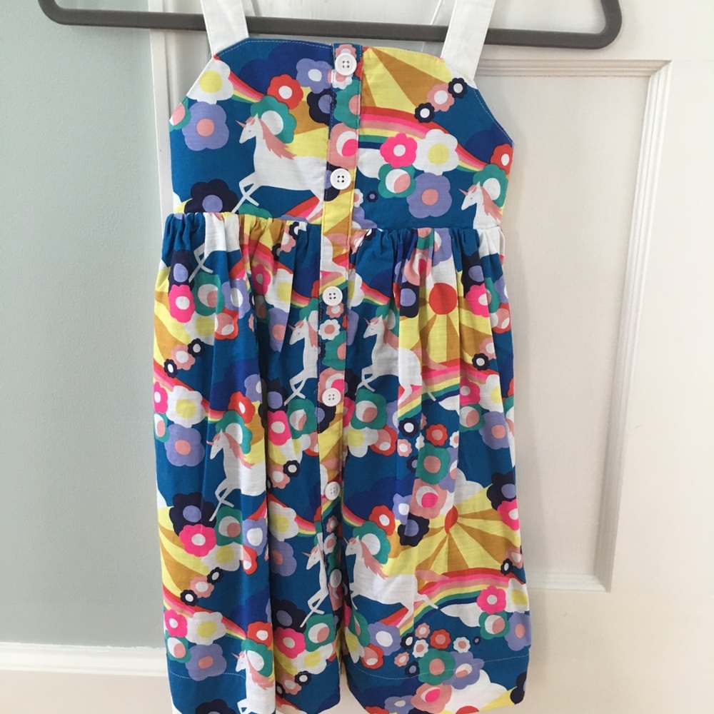 Mini Boden Unicorn and Rainbow Dress